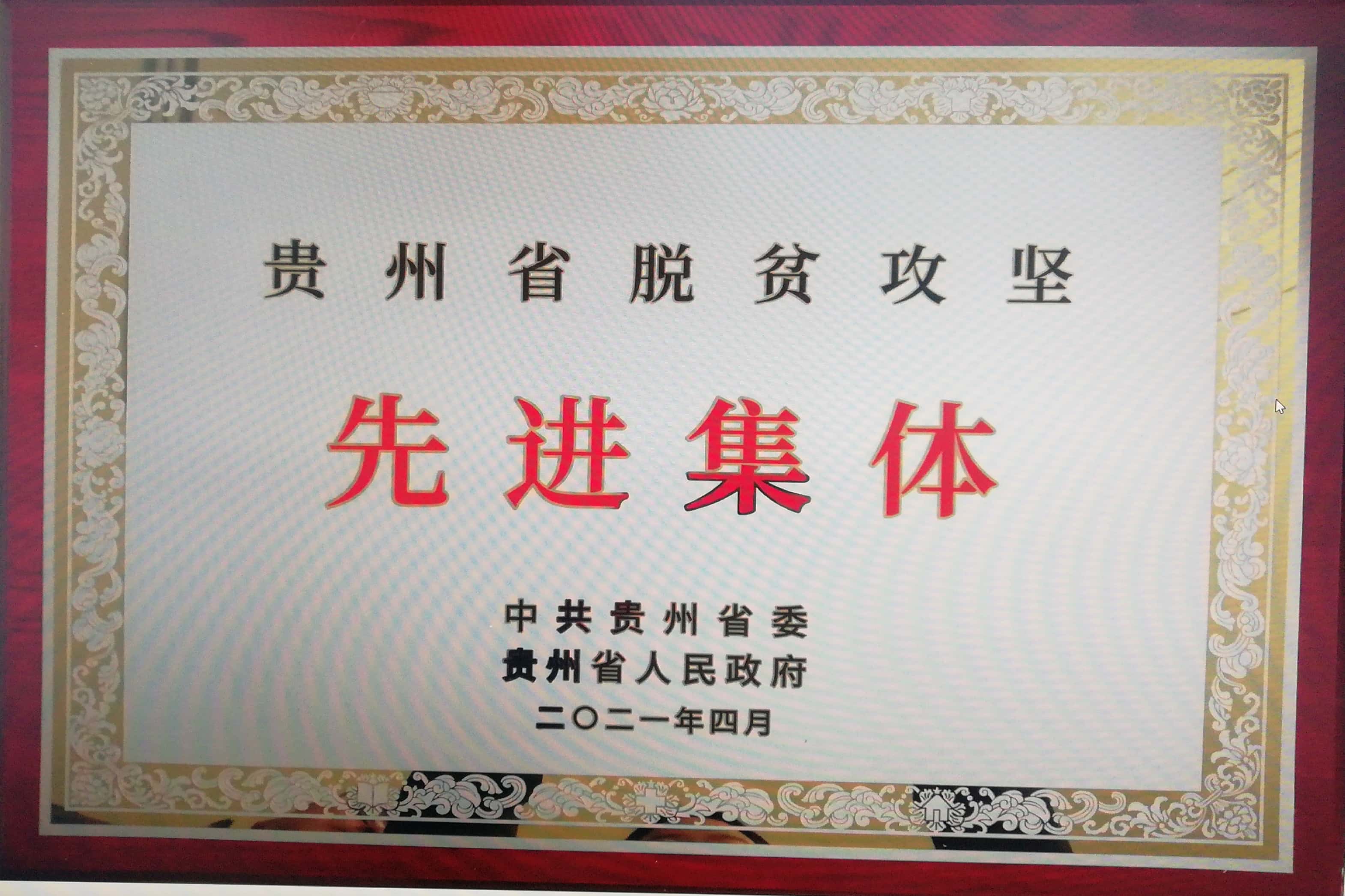 貴州省脫貧攻堅先進集體